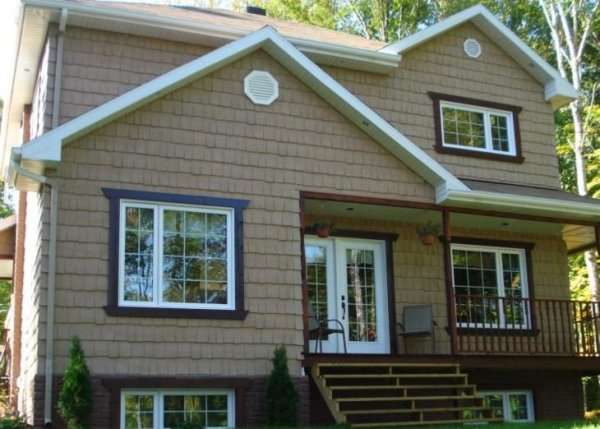 Facing the facade of buildings with siding