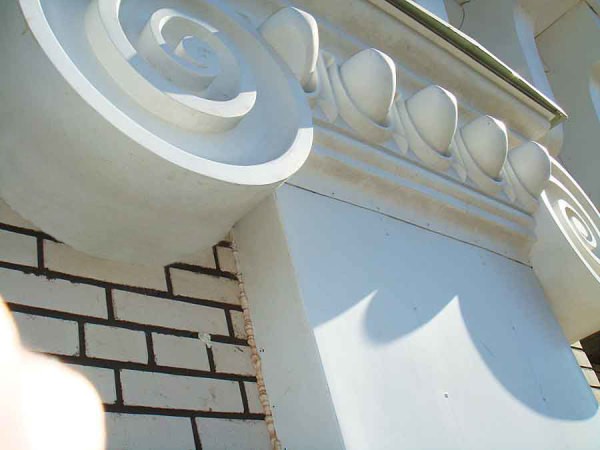 Fiberglass facade decoration