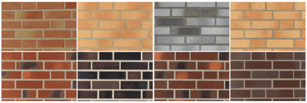 Tiles can imitate brick or stone and have any color and texture.