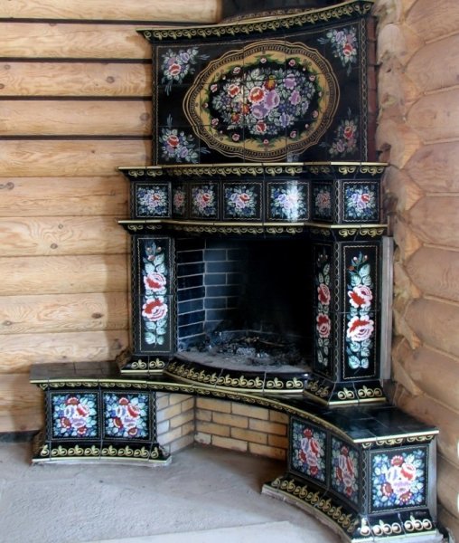 Facing the stove with ceramic tiles: Russian style