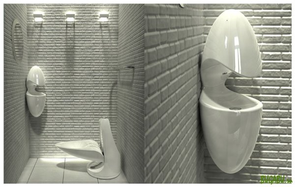 Loft style toilet wall lining