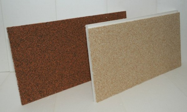 Marble chips thermal panels