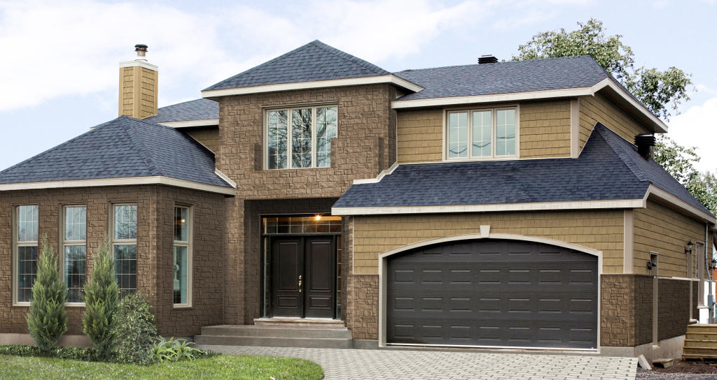 Facing the walls of the house with siding