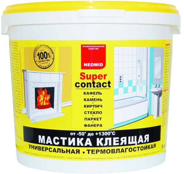 Mastic for sticking tiles