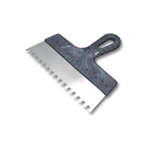 Notched trowel