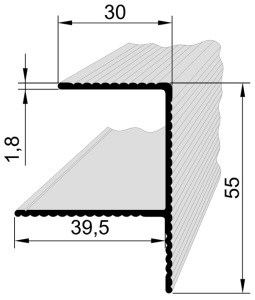 F-shaped profile