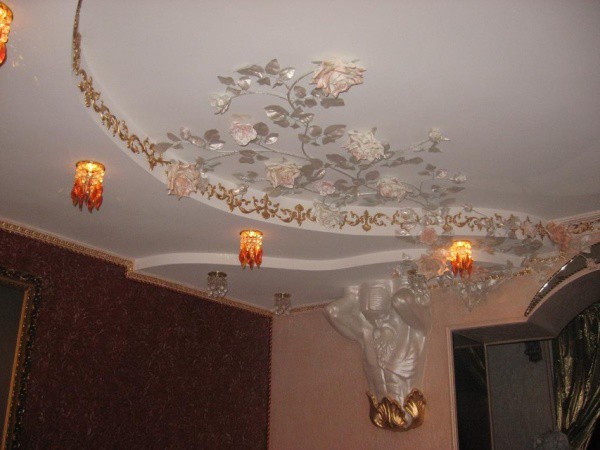 Stucco ceiling decor