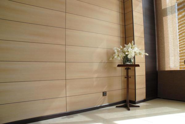 Sheet panels for walls in residential interior design