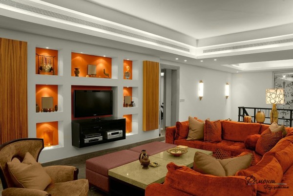 Work with drywall: wall and ceiling decoration