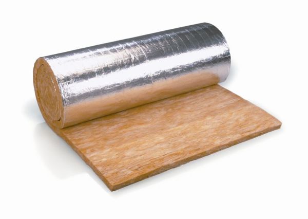 Roll insulation with foil