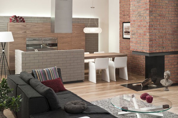 Clinker brick for interior decoration