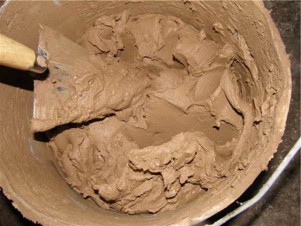 How to make clay mortar for plaster