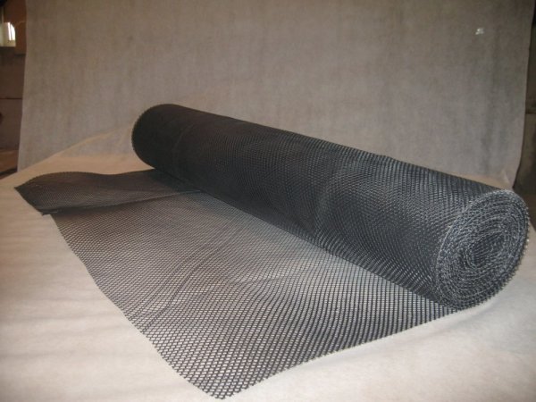 Black polymer mesh