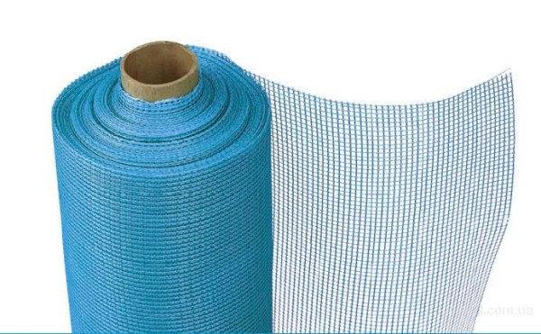 Fiberglass mesh for reinforcing plaster screed