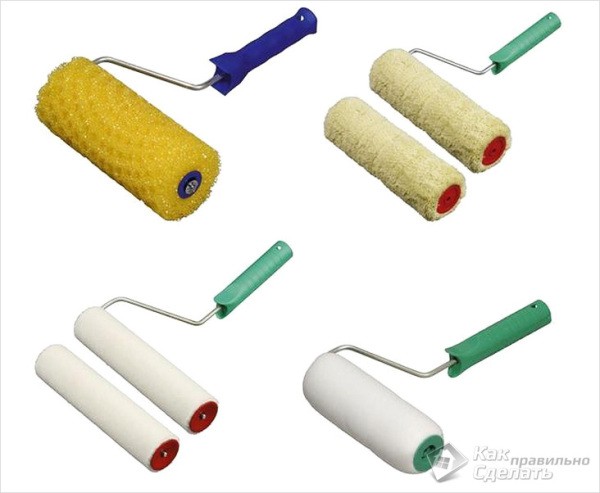 Paint rollers for walls