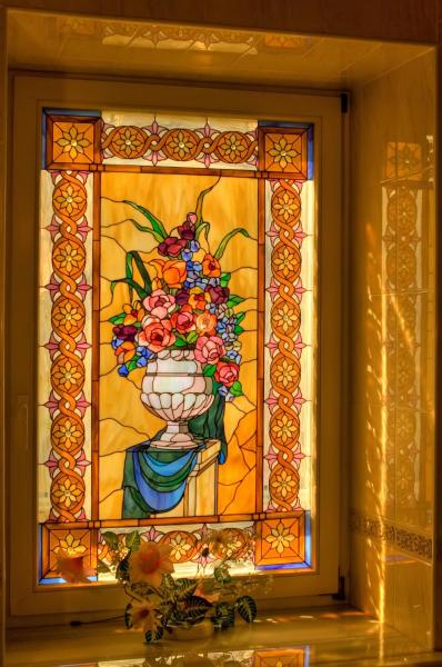 Tiffany stained glass window