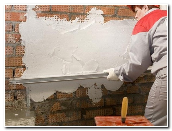 How to plaster a brick wall