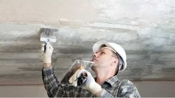 Doing the ceiling preparation