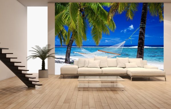 Hammock, palm trees and the sea: a paradise, without leaving the apartment