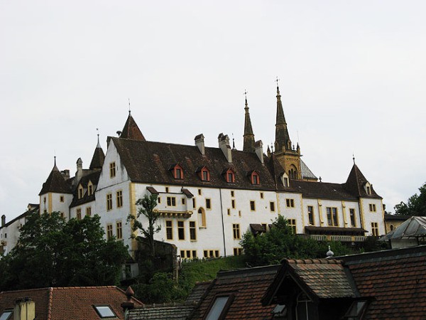    Swiss castle Neuchatel