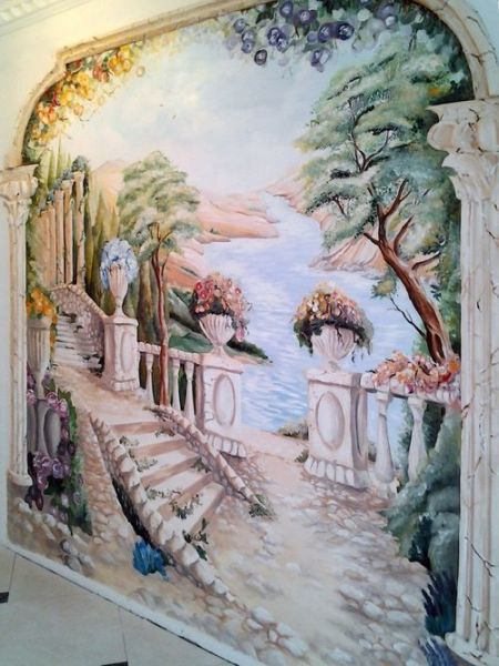 Decorative stucco paintings