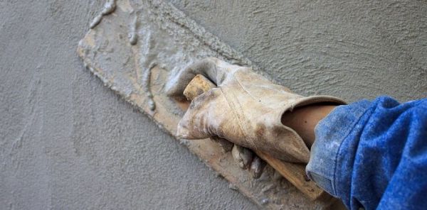 Asbestos cement plaster