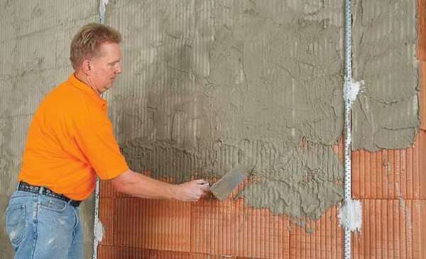 Stucco walls on lighthouses