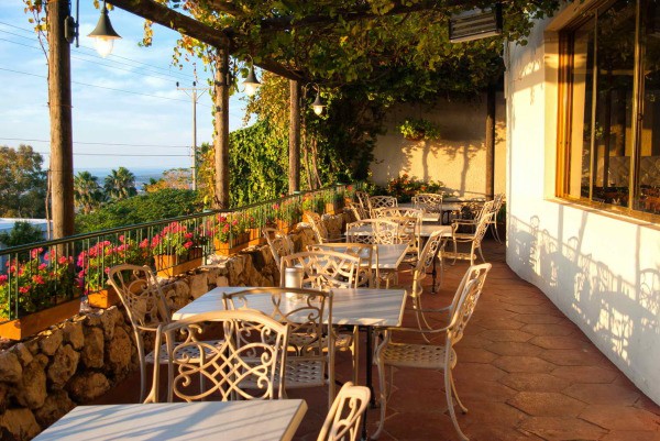 Terrace of a Parisian cafe