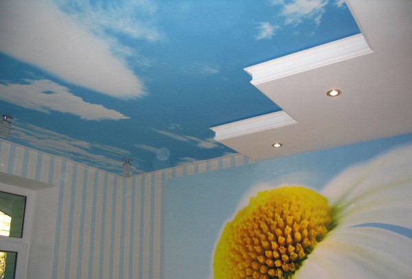 Wall mural sky on the ceiling