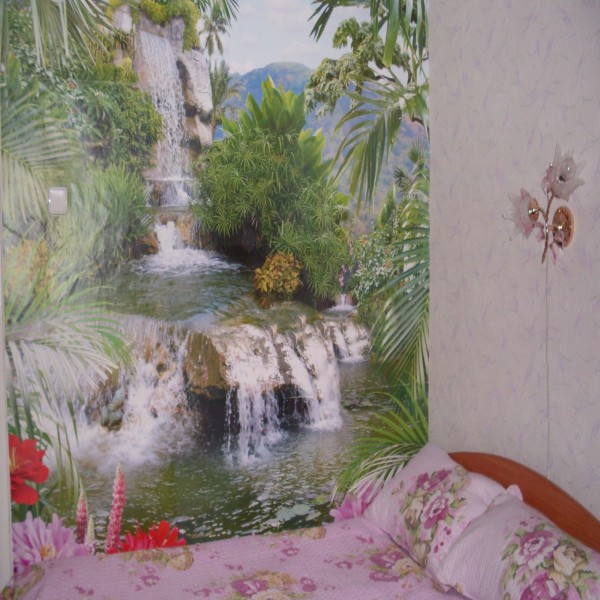 An ideal option for a relaxing landscape for a bedroom