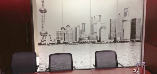 Wall mural white for office