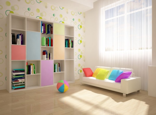 Wallpaper color for kids room