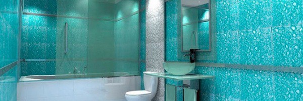 Using liquid wallpaper in the bathroom