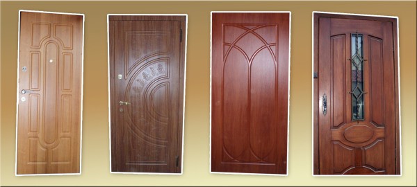 Metal doors with paneled overlays for painting which require enamel on wood