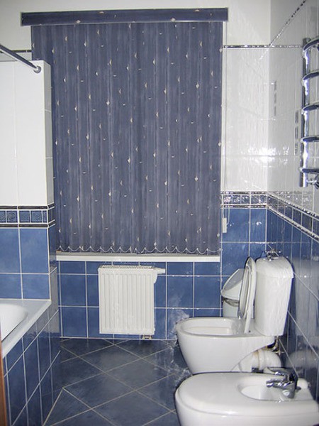 Tiled toilet