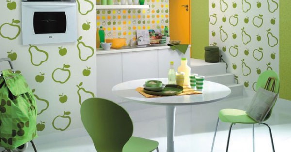 Washable wallpaper for the kitchen