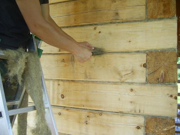 Sealing gaps between the boards before the process of insulation and finishing. The process necessary for better and more reliable insulation