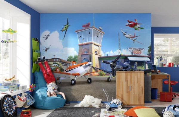 Every kid will enjoy the photo wallpaper with a plot image from his favorite cartoon