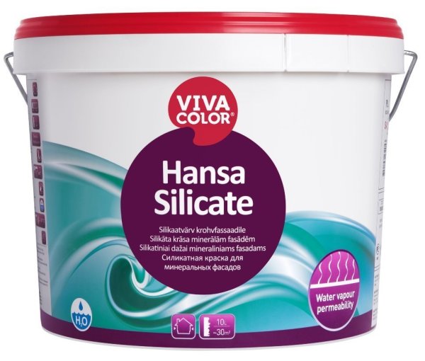 Silicate paints for exterior walls