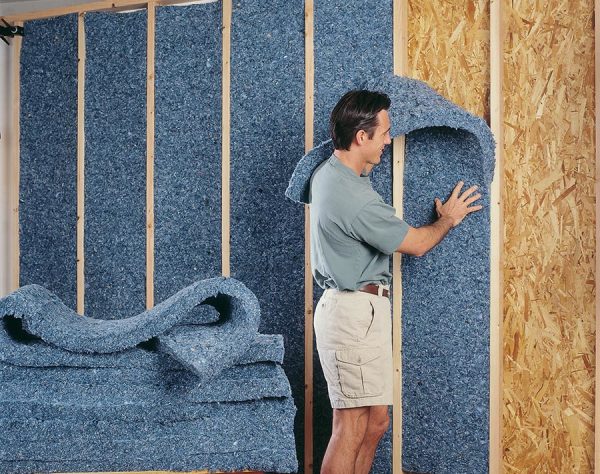 Fastening felt soft insulation. The best material for lightweight partitions