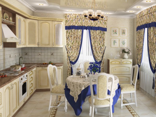 Provence-style kitchen that can be created in the most ordinary typical apartment