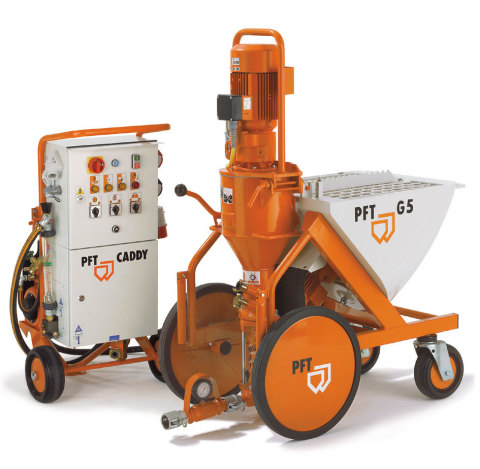 Plastering machine