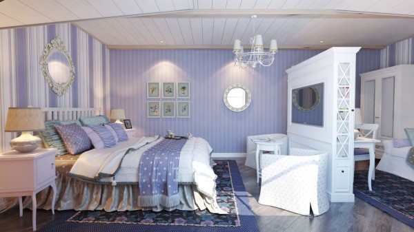 Soft pastel colors - a distinctive feature of the Provence style