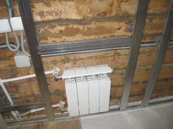 When directly gluing walls with drywall sheets, you will not be able to hide pipes and wires of home communications behind them