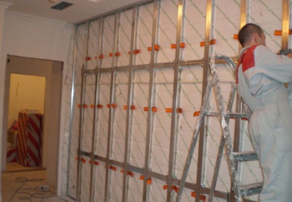 The process of creating a metal crate for the installation of mdf wall panels