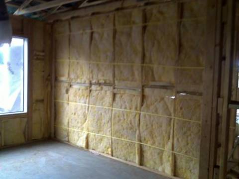 Application of thermal insulation indoors