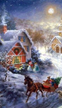 Christmas village from a fairy tale