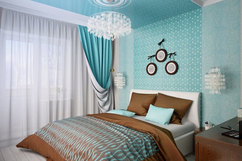 Turquoise bedroom