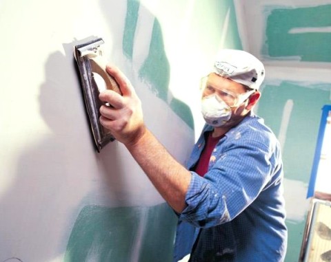 Drywall cleaning after puttying