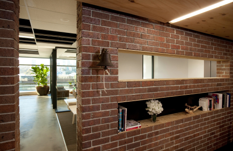 Brick wall as an element of interior design